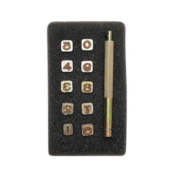 011-1110.SLC.02.jpg 1/4" Open Face Number Stamp Set Image