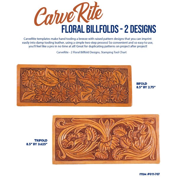 011-707.SLC.1.jpg CarveRite - Floral Billfolds Image