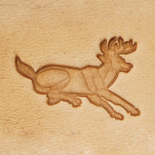 011-8830901.SLC.1.jpg Leaping Deer (Right) - 3D Stamp Image