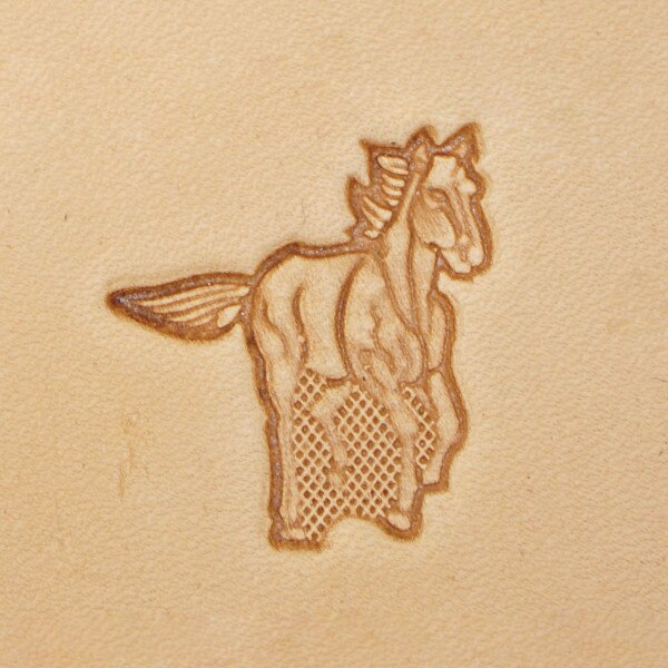 011-8831100.SLC.1.jpg Running Horse (Right) - 3D Stamp Image