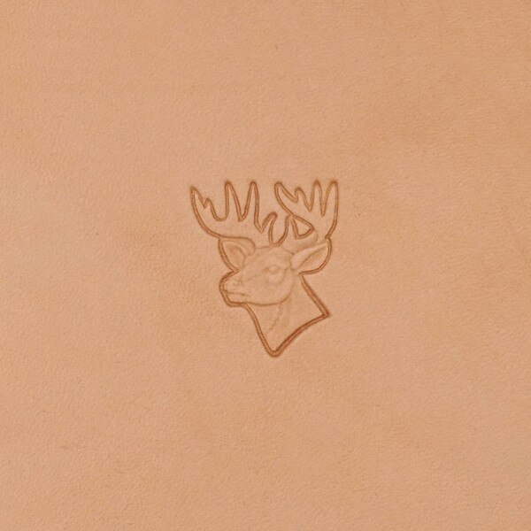 011-8834101.SLC.01.jpg Deer Head (Left) - 3D Stamp Image