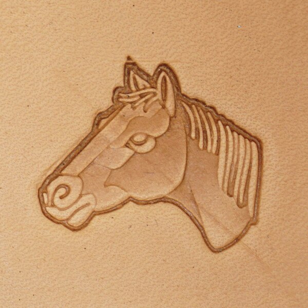 011-8836400.SLC.1.jpg Horse Head (Left) - 3D Stamp Image