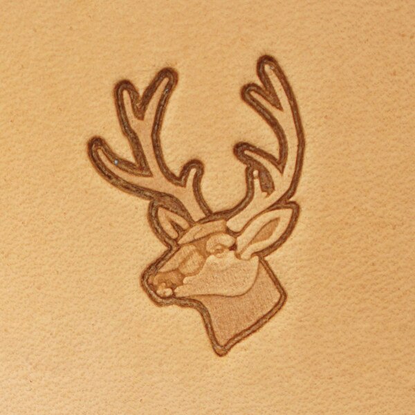 011-8843700.SLC.1.jpg White Tail Deer (Left) - 3D Stamp Image