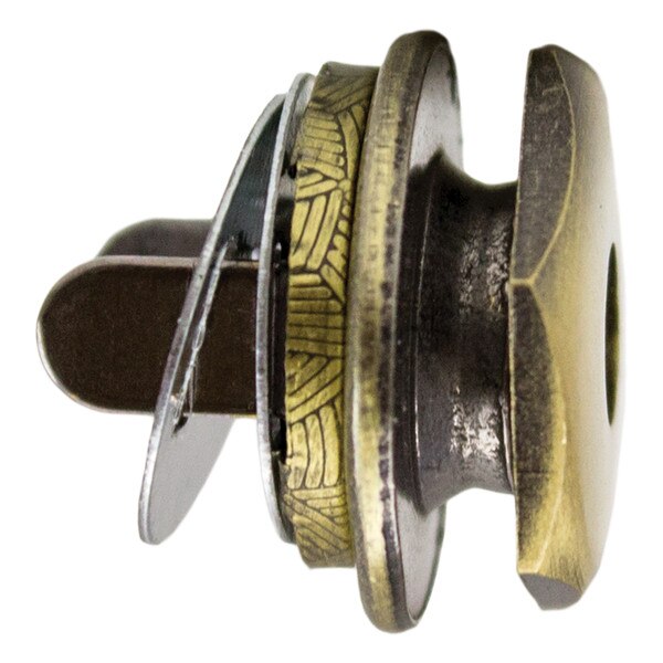 020-2112.SLC.jpg 17mm Hexagon Magnetic Snap w/ Eyelet - Antique Brass 10pk Image
