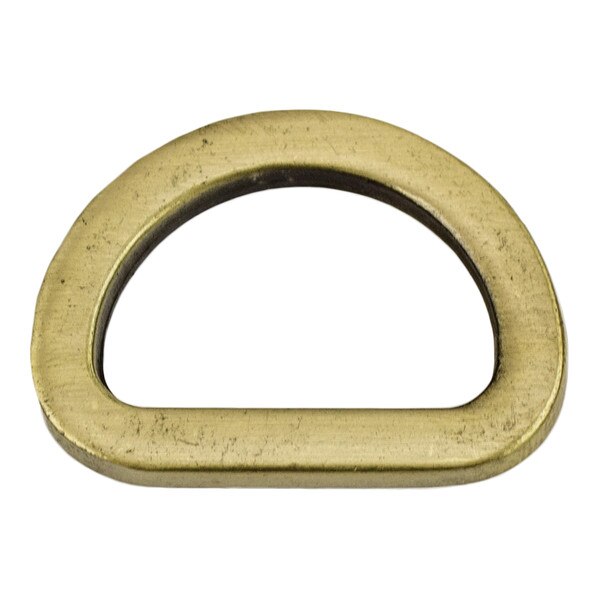 020-304105.SLC.jpg 3/4" Flat Cast D-Ring - Antique Brass Image