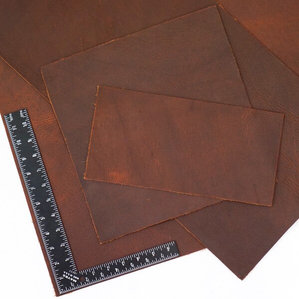 100-0107.SLC.2.jpg Rustic Copper Canyon Oil Tan Pre-Cut 6"x 12" Image