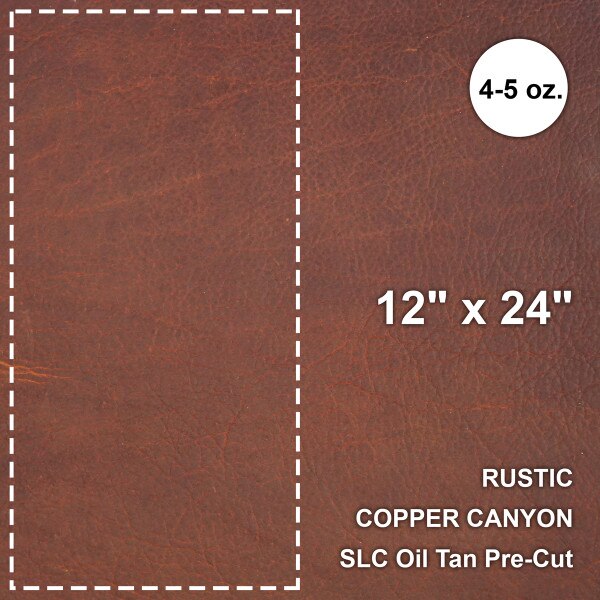 100-0109.SLC.1.jpg Rustic Copper Canyon Oil Tan Pre-Cut 12"x 24" Image
