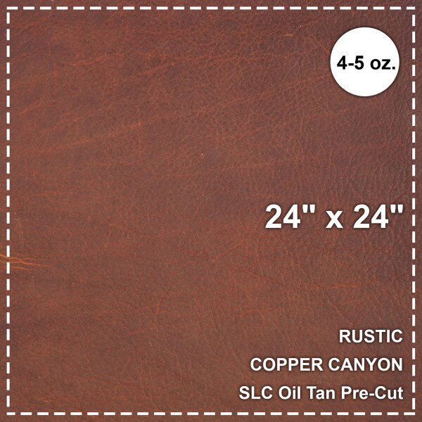 100-0110.SLC.1.jpg Rustic Copper Canyon Oil Tan Pre-Cut 24"x 24" Image