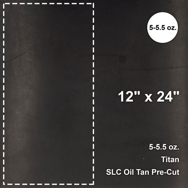 100-081.SLC.1.jpg Titan Black Oil Tan Pre-Cut 12"x 24" Image