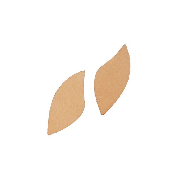 100-1040.SLC.1.jpg Small Leaf Veg Tan Earring - 6 Pair Image