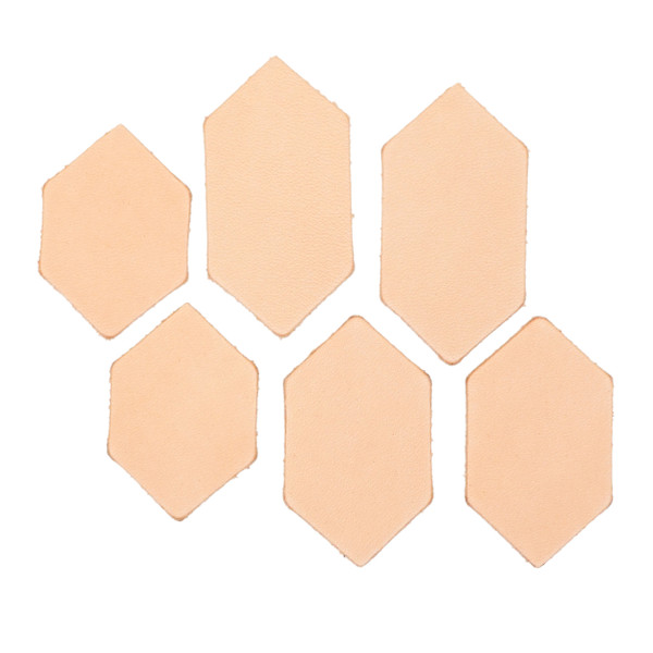 100-1064.SLC.2.jpg Earring Honeycomb Small - Veg Tan 6 Pair Image