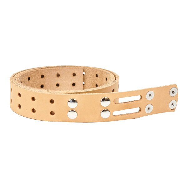 100-2019.SLC.1.jpg Double Hole Belt Blank w/ Snaps - Hermann Oak Natural Image