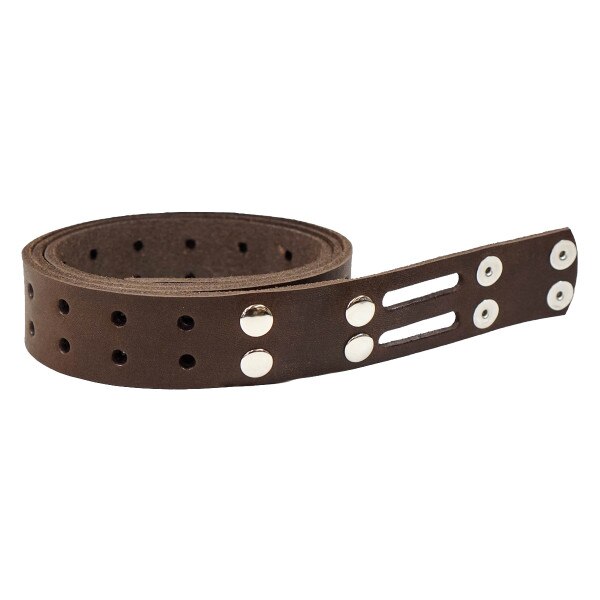 100-2039.SLC.1.jpg Double Hole Belt Blank w/ Snaps - Hermann Oak Brown Image