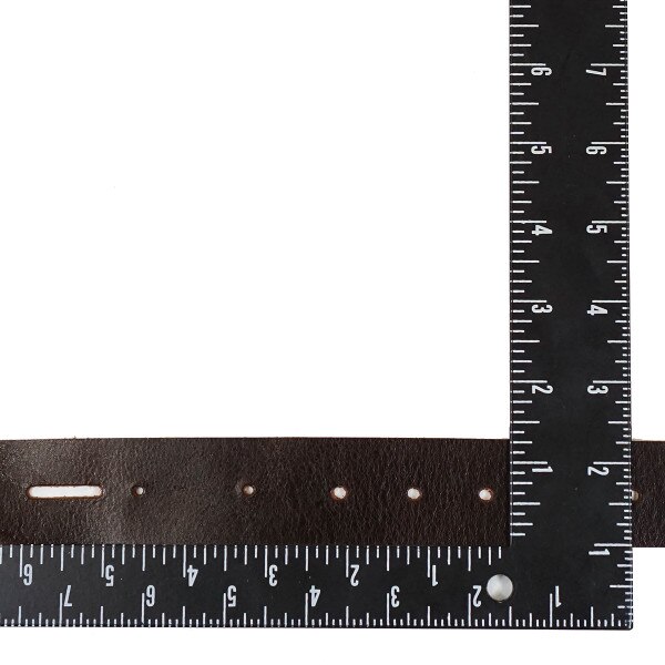 100-216.SLC.2.jpg Single Hole Belt Blank - Buffalo Antique Mahogany Image