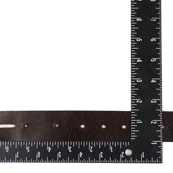 100-216.SLC.3.jpg Single Hole Belt Blank - Buffalo Antique Mahogany Image