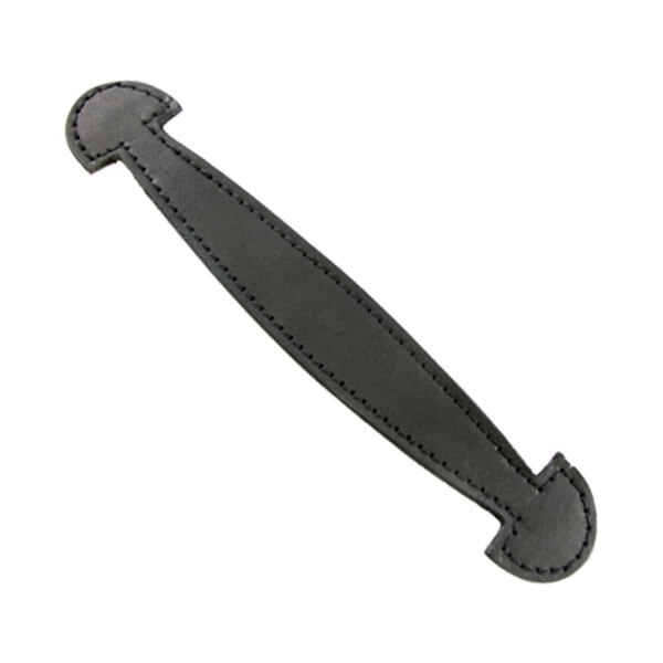 100-65801.SLC.jpg 9 1/2"x1 1/8" Black Veg Tab Tabbed Handle Image