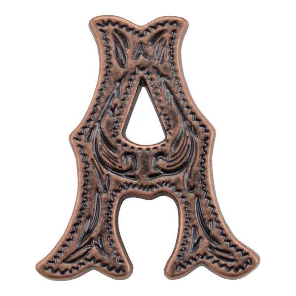 115-133701.SLC.jpg 3/4" (A) Alphabet Letter - Antique Copper Image