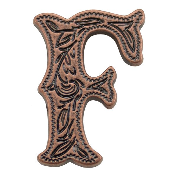 115-133706.SLC.jpg 3/4" (F) Alphabet Letter - Antique Copper Image