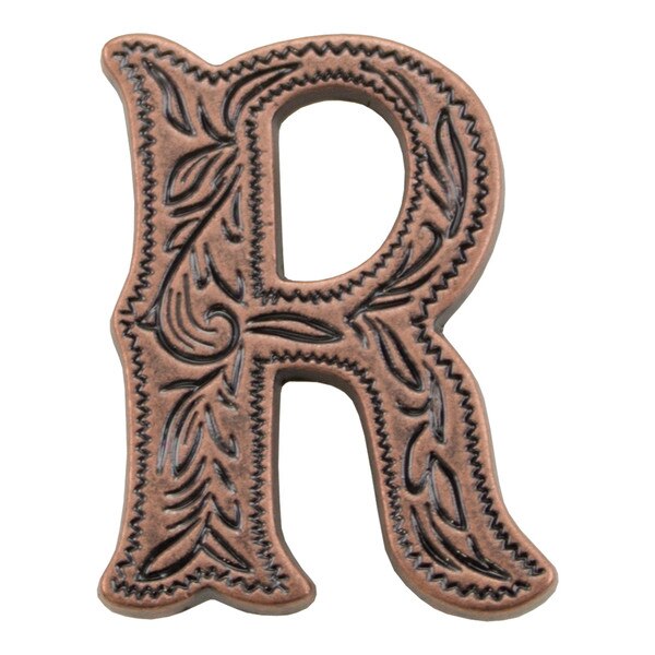 115-133718.SLC.jpg 3/4" (R) Alphabet Letter - Antique Copper Image