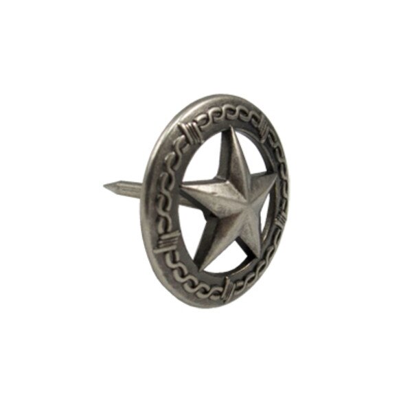 115-179160.SLC.jpg 1" Star Barbwire Tack - Old Silver 50pk Image