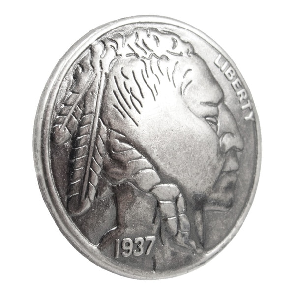 115-179180.SLC.jpg Indian Head Coin Tack - Old Silver 10pk Image