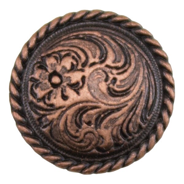 115-198203.SLC.jpg 3/16" Rope Edge Screw Post - Antique Copper 10pk Image
