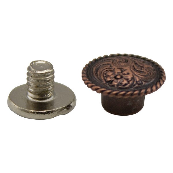 115-198203.SLC2.jpg 3/16" Rope Edge Screw Post - Antique Copper 10pk Image