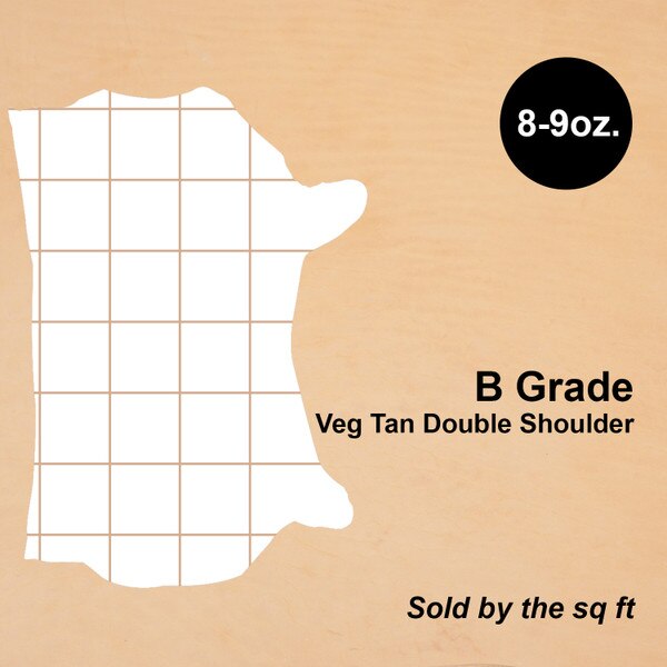 13-73189.SLC.1.jpg Veg Tan Double Shoulder 8-9 oz - B Grade Image