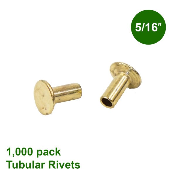 131-129421.SLC.1.jpg 5/16" Tubular Rivets - Brass Plate 1000 pk Image