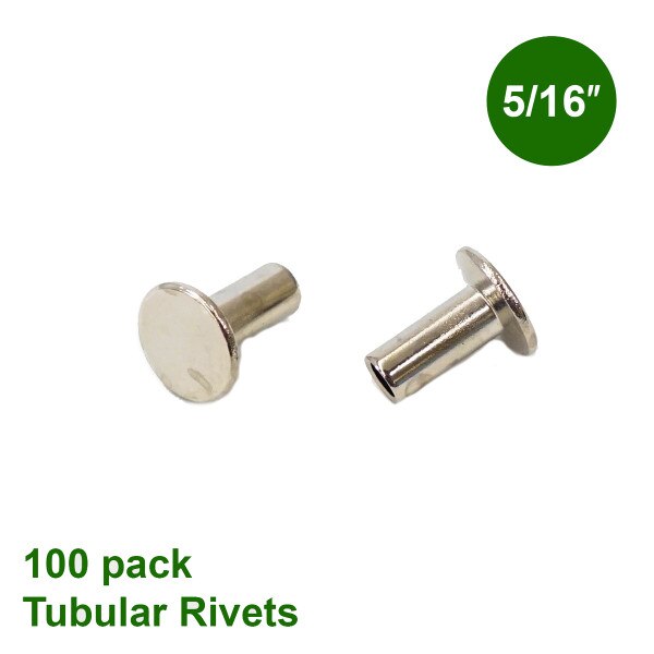 131-129451.SLC.1.jpg 5/16" Tubular Rivets - Nickel Plate 100 pk Image