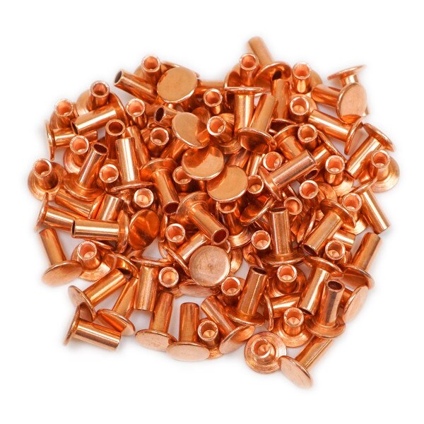131-129481.SLC.1.jpg Weaver Leather 5/16" Tubular Rivets - Copper 100 pack Image