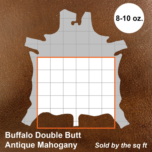 133-425503.SLC.1.jpg Finished Buffalo Double Butts - Antique Mahogany Image