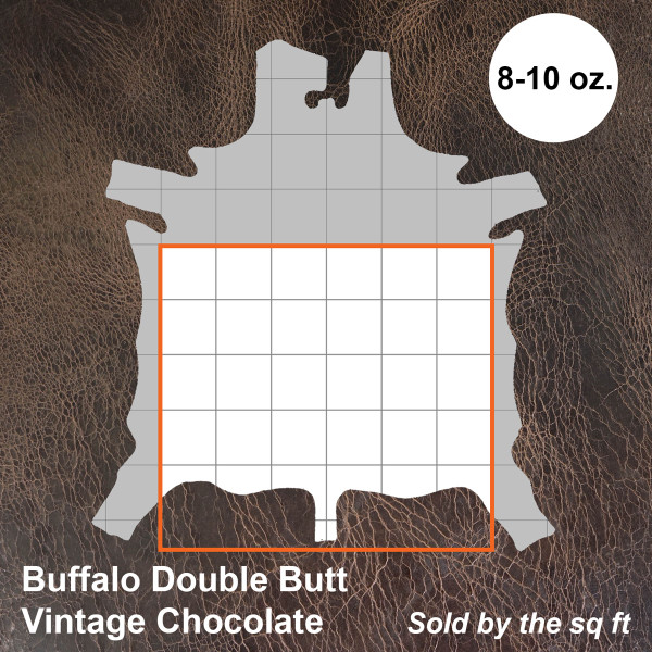 133-425602.SLC.1.jpg Finished Buffalo Double Butts - Vintage Chocolate Image