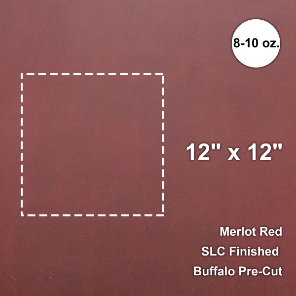 133-8501.SLC.1.jpg Finished Buffalo Pre-Cut 12"x 12" - Merlot Red Image