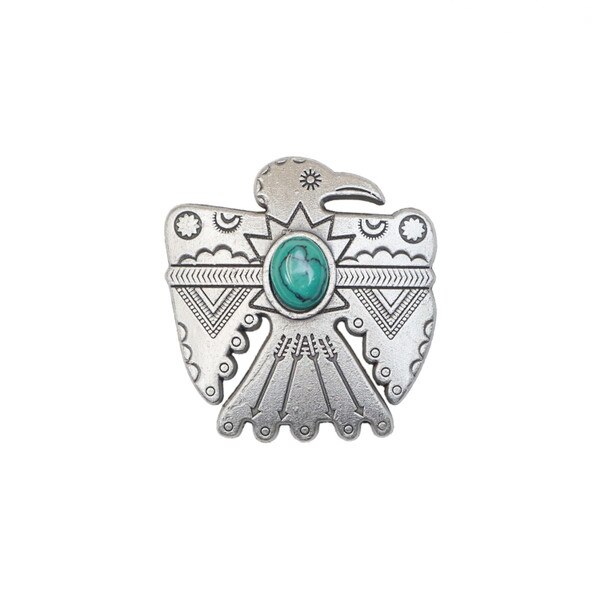 141-001.SLC.1.jpg 1 1/2" Thunderbird Concho - Nickel Image