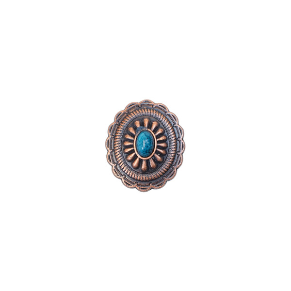 141-0014.SLC.1.jpg Mini Oval Concho - Antique Copper Image