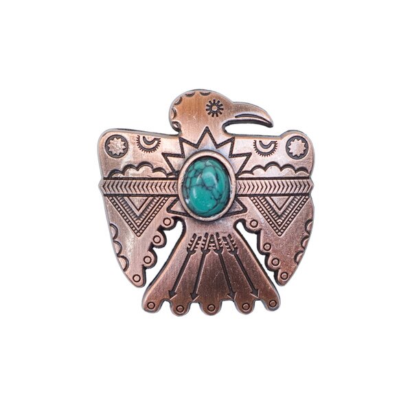 141-002.SLC.1.jpg 1 1/2" Thunderbird Concho - Copper Image