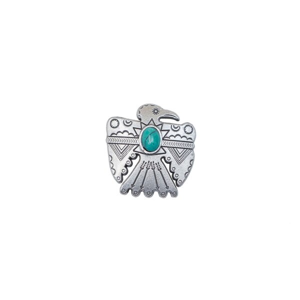 141-003.SLC.1.jpg 1 1/4" Thunderbird Concho - Nickel Image