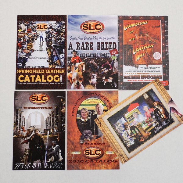 144-3330.SLC.3.jpg 2015 Catalog Postcard "Knights of the Leathercrafting Table Image