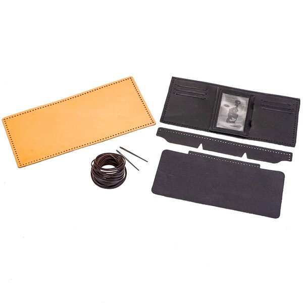 144-4010141.SLC.01.jpg Kit Wallet Maverick Tri-Fold Pre-Punch Buffalo - Black Image