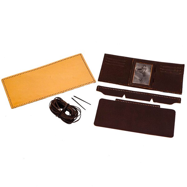 144-4010142.SLC.01.jpg Kit Wallet Maverick Tri-Fold Pre-Punch Buffalo - Brown Image