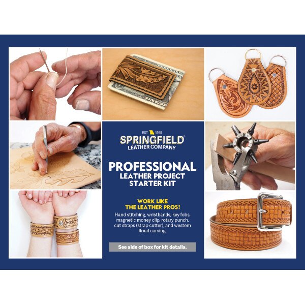 447 Pieces Leather Working Tools and Supplies with Instruction – Mayboos