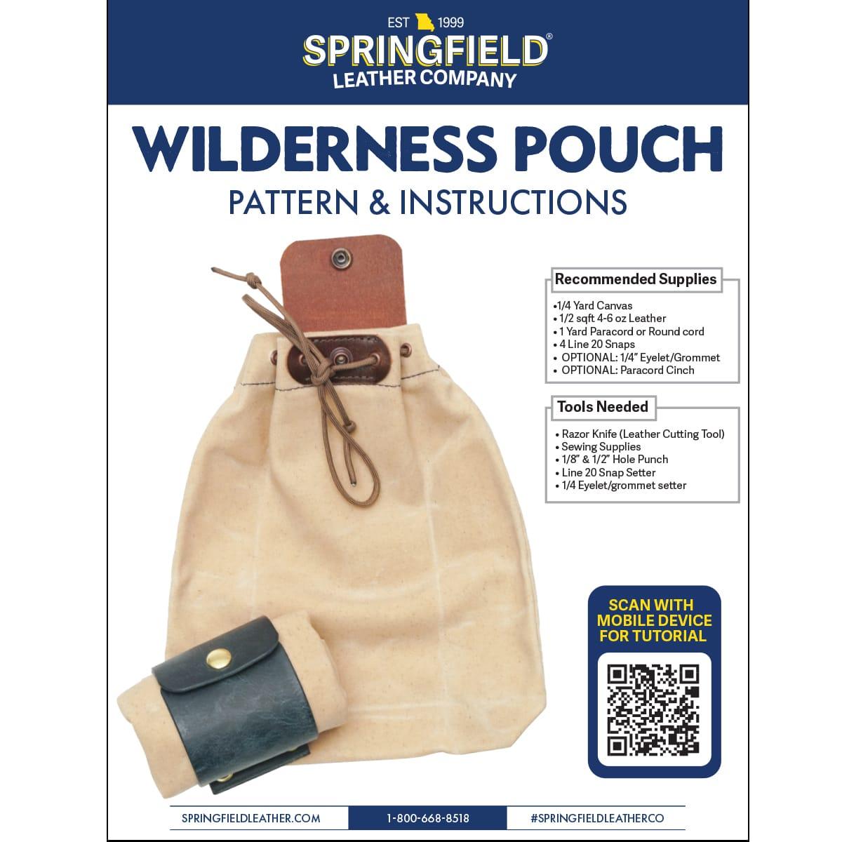 Pattern - Wilderness Pouch | Springfield Leather Pattern - Wilderness Pouch | Springfield Leather