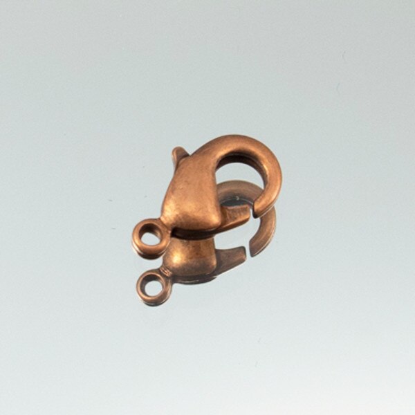 144-99.SLC.jpg 6pk Small Lobster Clasp - Antique Copper Image