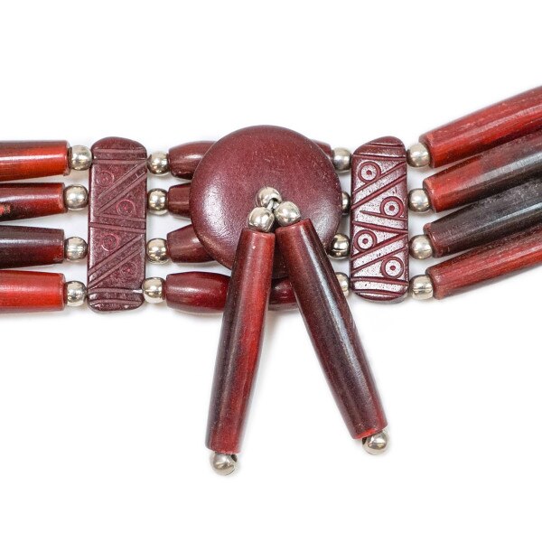 16-5454.SLC.1.jpg ChokerBoneRedWithDrop Image