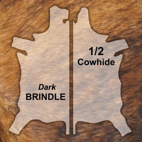 179-5002.SLC.1.jpg Dark Brindle Cowhide Rug ½ Image