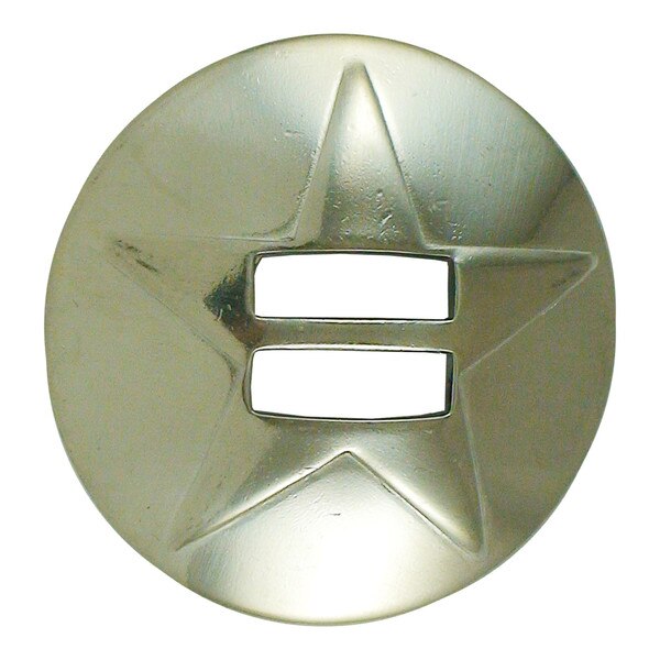 186-135101.SLC.jpg 1" Slotted Star Concho - Stainless Steel Image