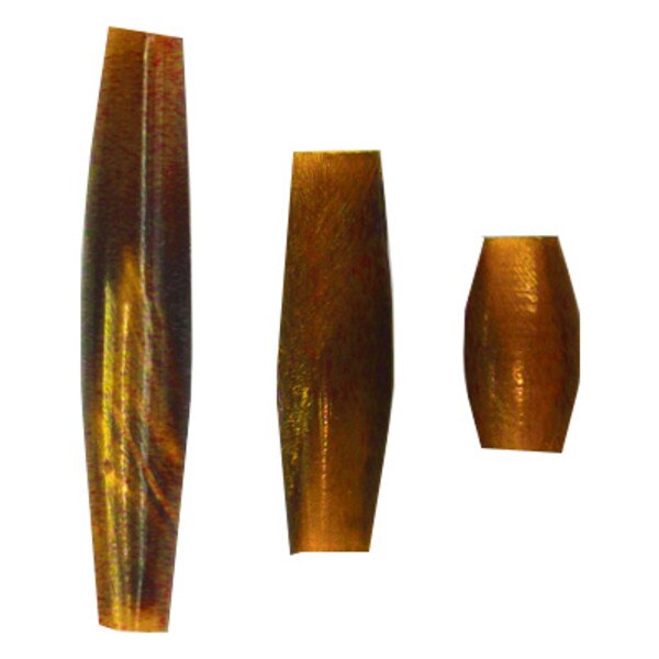 205-104.SLC.jpg ½" Hair Pipe Beads - Amber 50pk Image