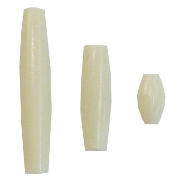 205-111.SLC.jpg 1 ½" Hair Pipe Beads - White 50pk Image