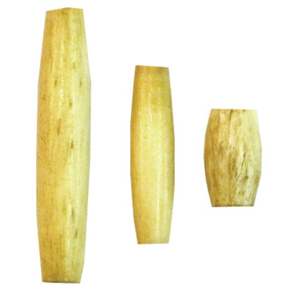 205-204.SLC.jpg ½" Hair Pipe Beads - Antique White 100pk Image